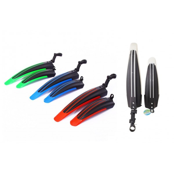 MIZOO ΣΕΤ ΕΜΠΡΟΣΘΙΟΣ & ΟΠΙΣΘΙΟΣ ΛΑΣΠΩΤΗΡΑΣ ΤΡΟΧΩΝ ΠΟΔΗΛΑΤΟΥ ΣΕ 4 ΧΡΩΜΑΤΑ 1322-53